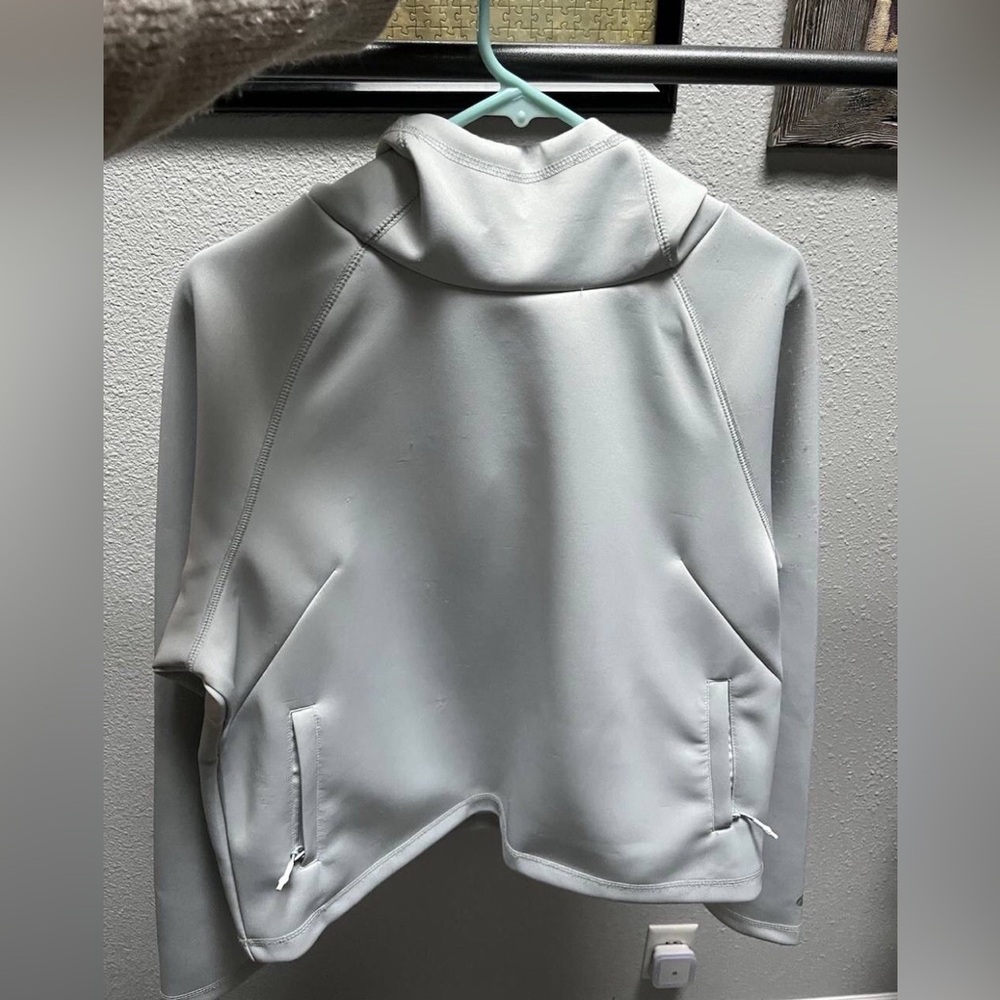 Women’s Light Gray Hooded Jacket - Modern sport Casual